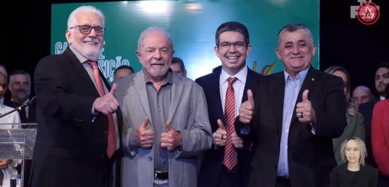 Jaques Wagner, Lula, Randolfe Rodrigues e José Guimarães