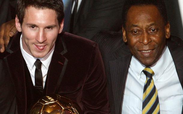 Messi e Pelé em cerimônia dos melhores do ano da Fifa, em 2011
09/01/2012 
Christian Hartmann/Reuters