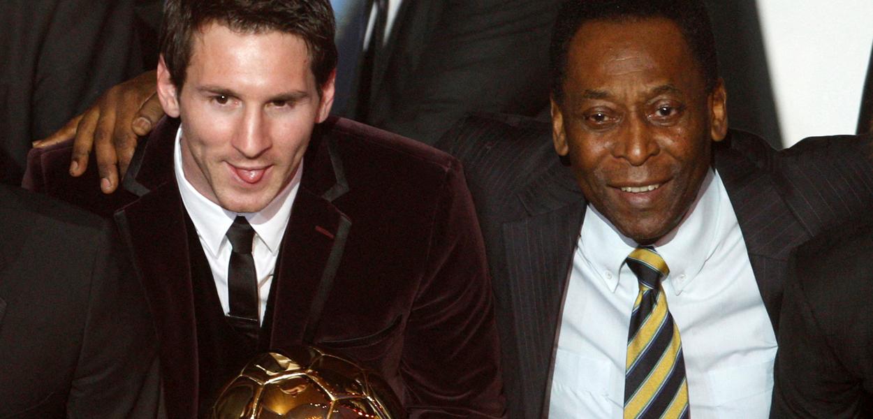 Messi e Pelé em cerimônia dos melhores do ano da Fifa, em 2011
09/01/2012 
Christian Hartmann/Reuters