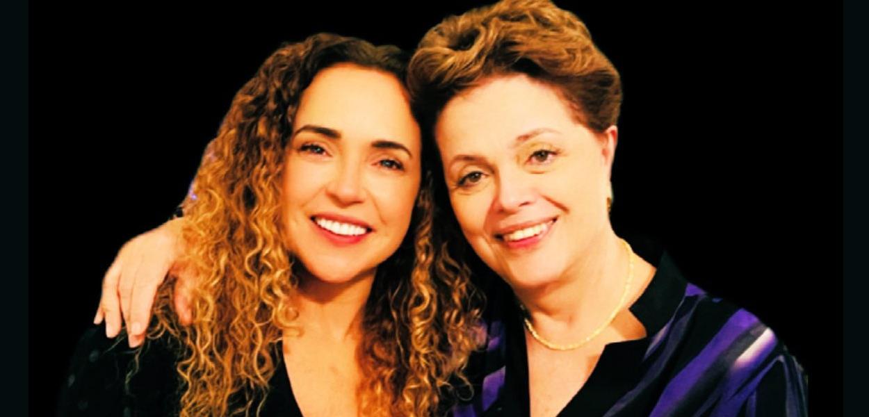 Daniela Mercury e Dilma Rousseff