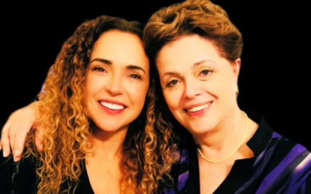 Daniela Mercury e Dilma Rousseff
