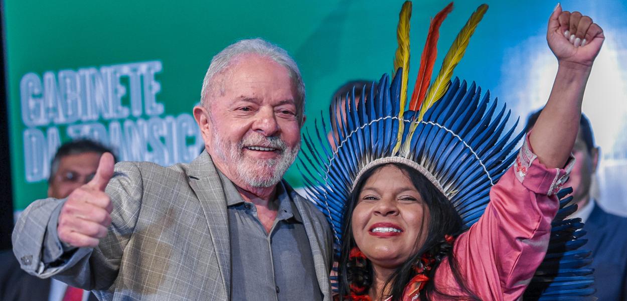 Lula e Sônia Guajajara