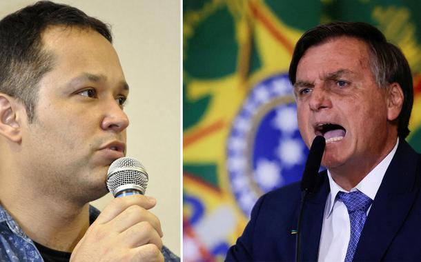 Leonardo Stoppa e Jair Bolsonaro