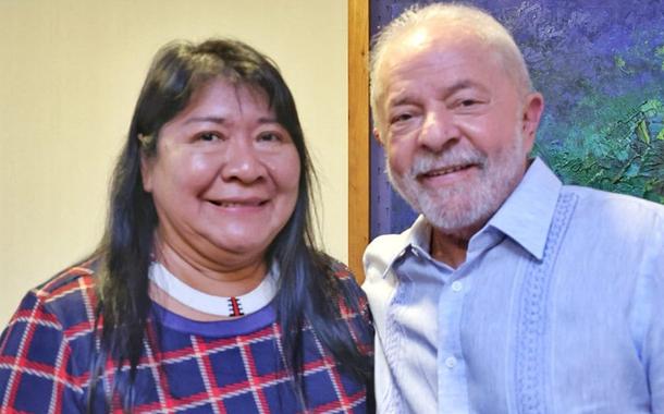 Joenia Wapichana e Luiz Inácio Lula da Silva