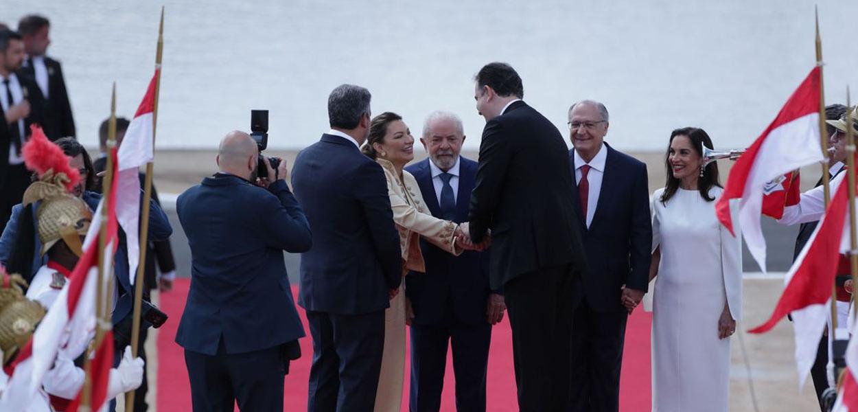 Luiz Inácio Lula da Silva durante a posse na Presidência da República