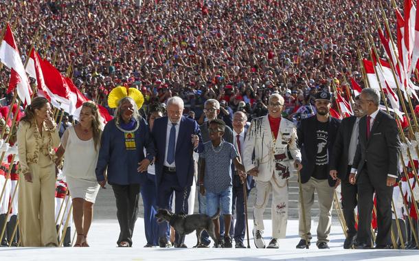 Cerimônia de posse do presidente da República, Luiz Inácio Lula da Silva no Palácio do Planalto 