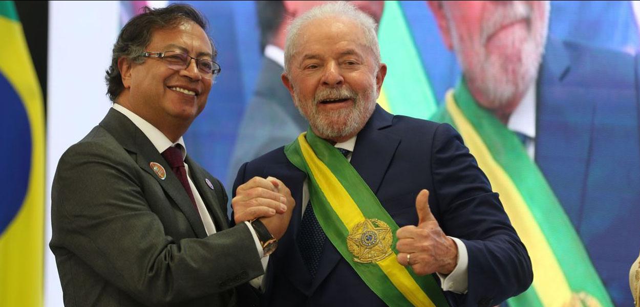 Gustavo Petro e Luiz Inácio Lula da Silva
