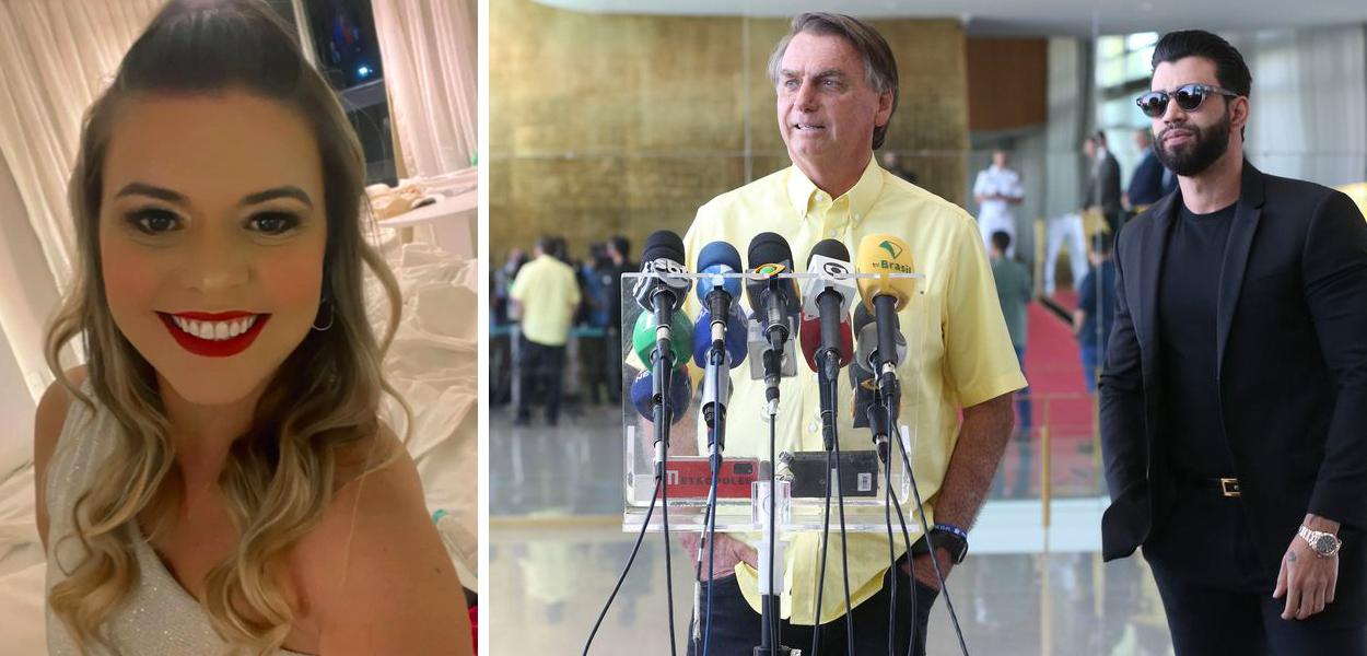 Virgínia Bandeira, Jair Bolsonaro e Gusttavo Lima