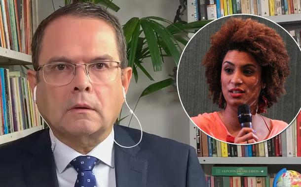 Jornalista Sidney Rezende e Marielle Franco