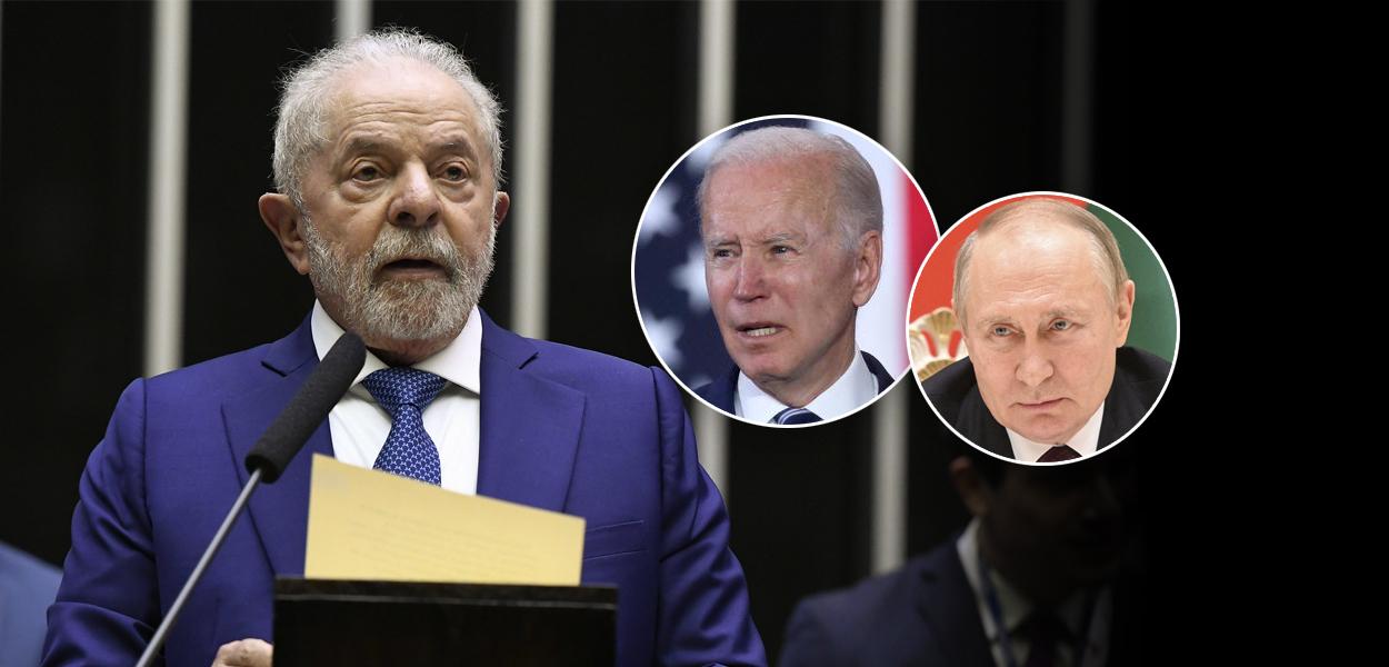 Lula, Joe Biden e Vladimir Putin
