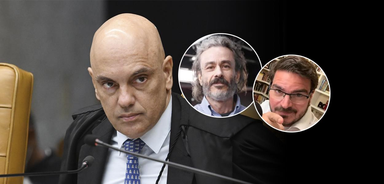 Alexandre de Moraes, Guilherme Fiuza e Rodrigo Constantino