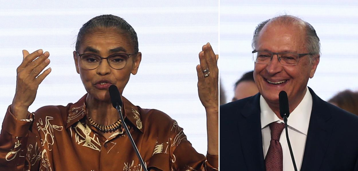 Marina Silva e Geraldo Alckmin