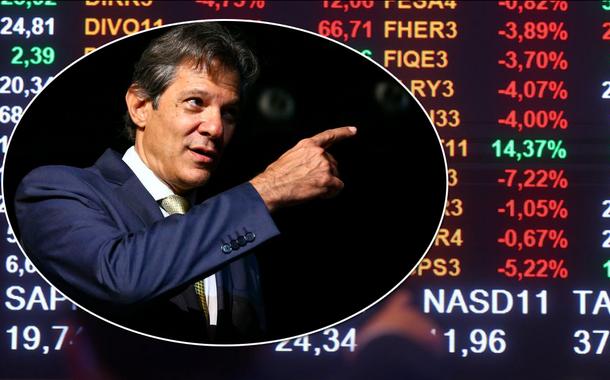 Fernando Haddad, ministro da Fazenda, e o Ibovespa