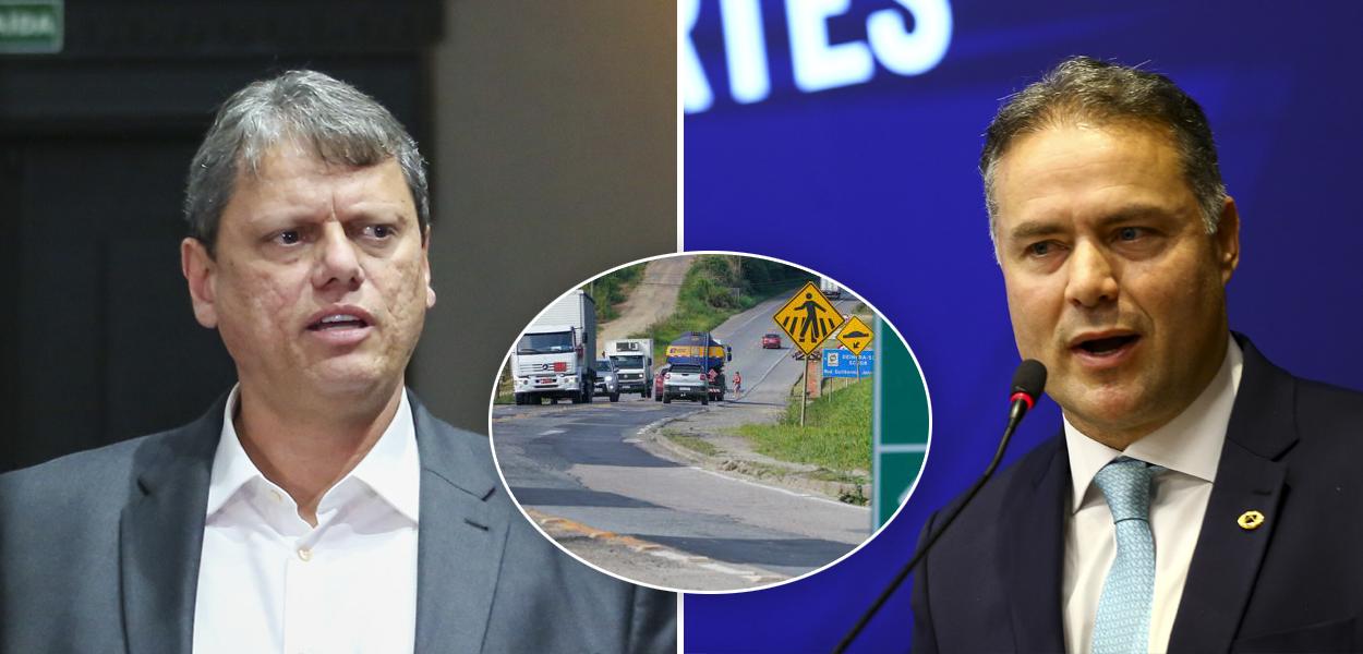 Tarcísio de Freitas e Renan Filho