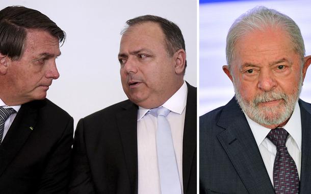 Jair Bolsonaro, Eduardo Pazuello e Lula