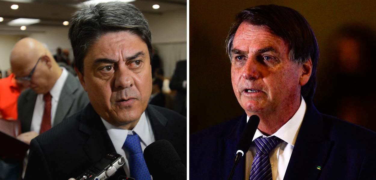 Wadih Damous e Jair Bolsonaro