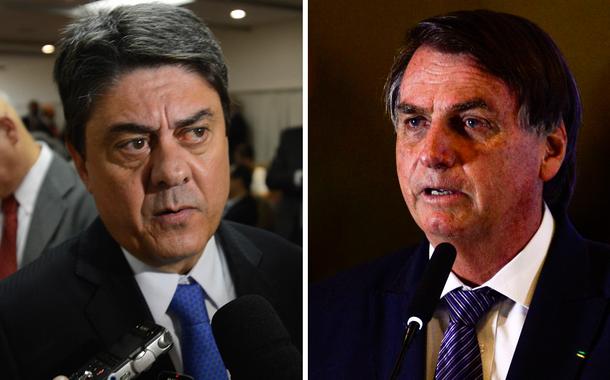 Wadih Damous e Jair Bolsonaro