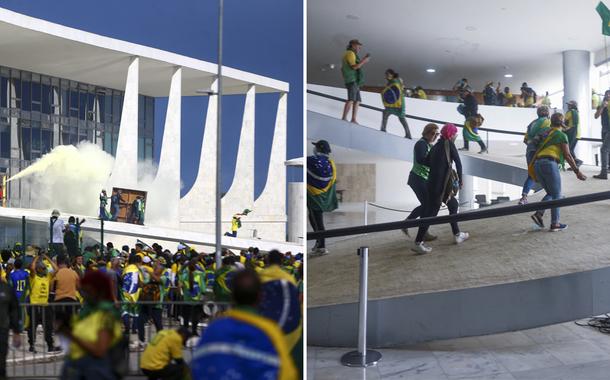 Terroristas bolsonaristas no Palácio do Planalto