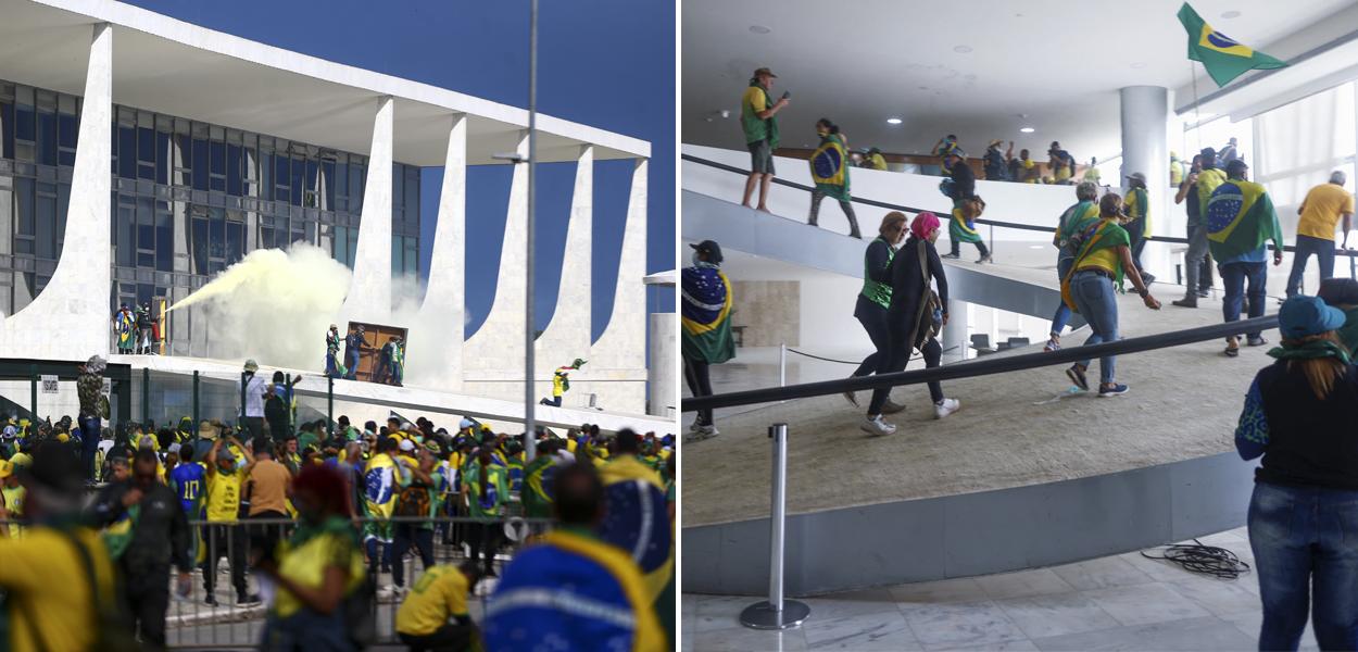 Terroristas bolsonaristas no Palácio do Planalto