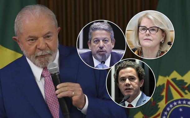 Presidente Luiz Inácio Lula da Silva, Arthur Lira, Rosa Weber e Veneziano Vital do Rêgo