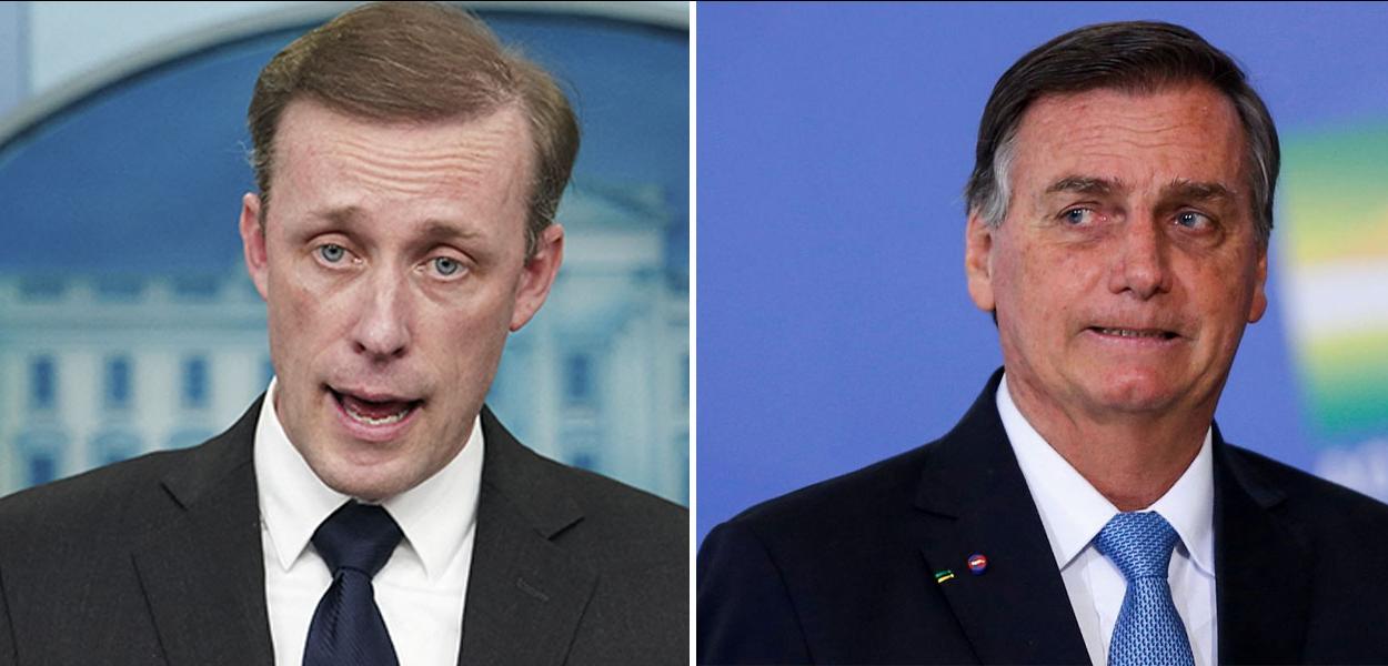 Jake Sullinvan e Jair Bolsonaro