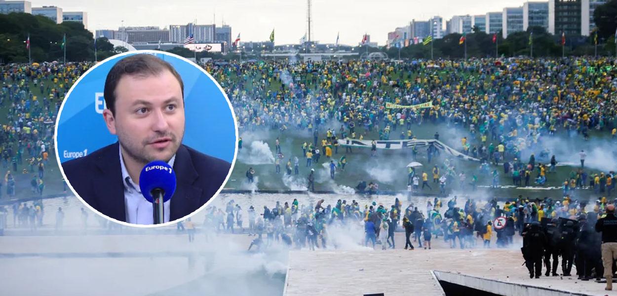 Gaspard Estrada e  terroristas bolsonaristas em Brasília