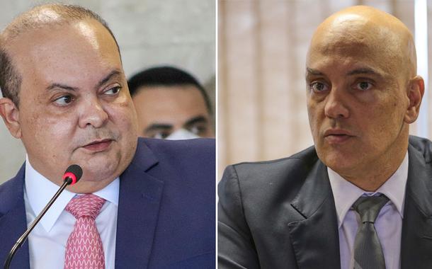 Ibaneis Rocha (à esq.) e Alexandre de Moraes