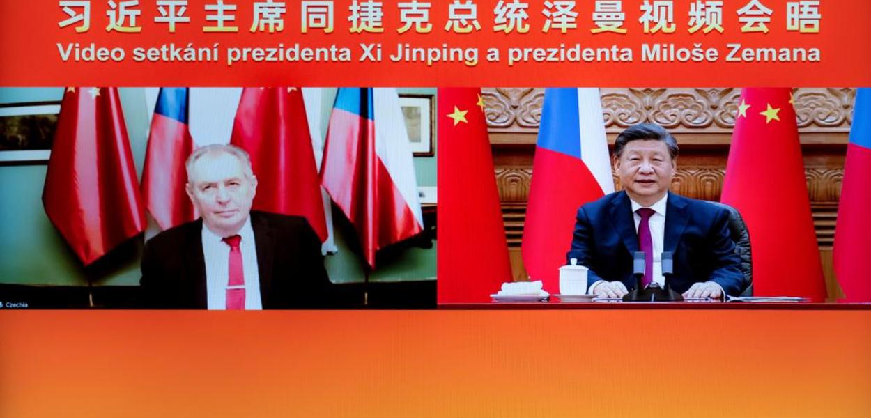 Xi Jinping e Milos Zeman