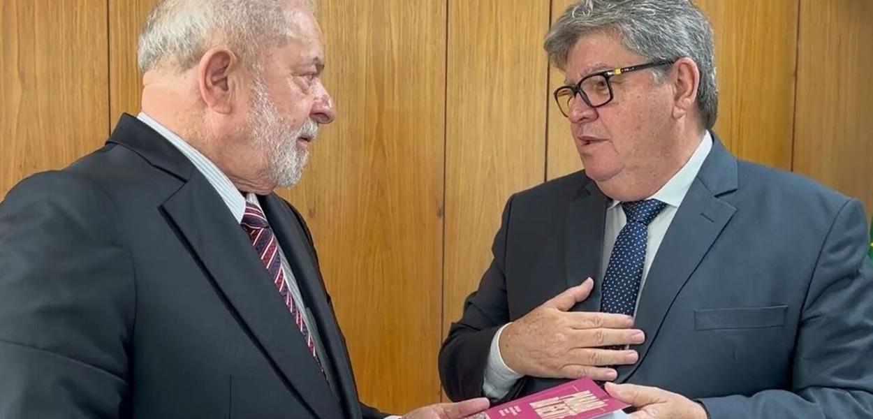 Lula e João Azevedo (Foto: Reprodução Twitter/Lula Oficial/ Ricardo Stuckert) Lula e João Azevedo