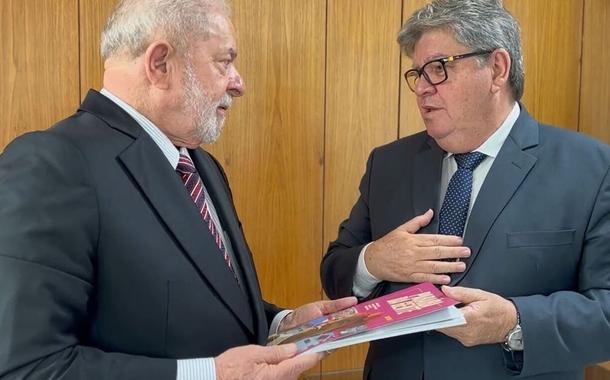 Lula e João Azevedo (Foto: Reprodução Twitter/Lula Oficial/ Ricardo Stuckert) Lula e João Azevedo