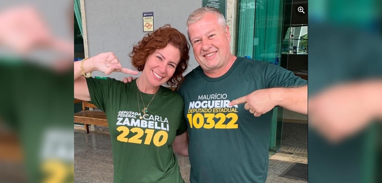 Carla Zambelli e Maurício Nogueira