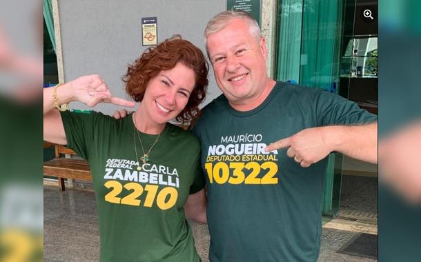 Carla Zambelli e Maurício Nogueira