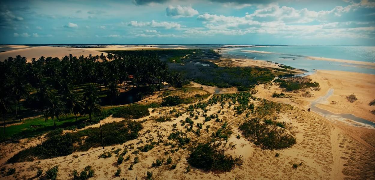 Parque Nacional de Jericoacoara (Foto: Reprodução/Youtube) Parque Nacional de Jericoacoara