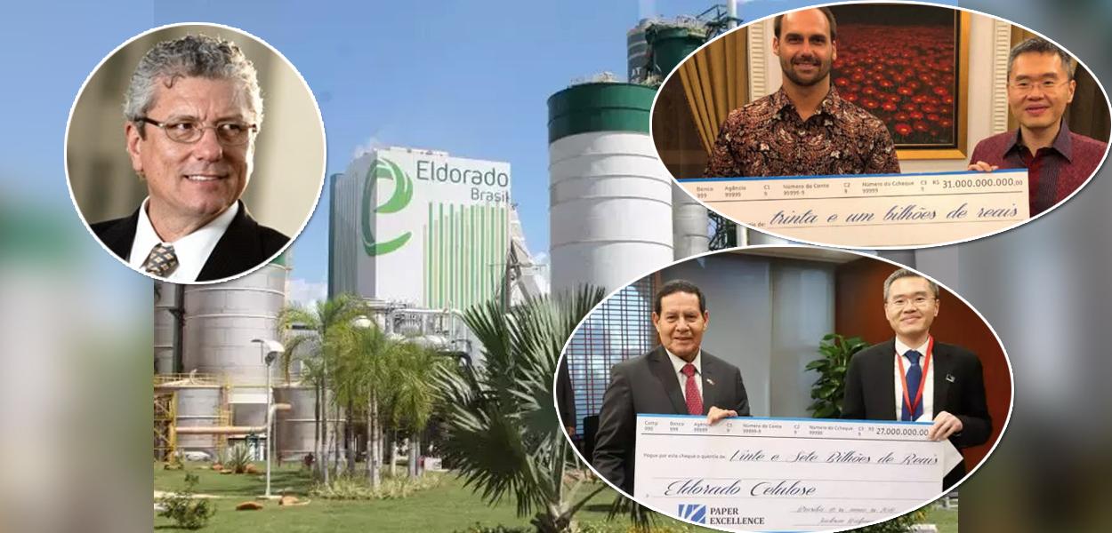 Eldorado, Hamilton Mourão, Eduardo Bolsonaro e o militante bolsonarista Josmar Verillo