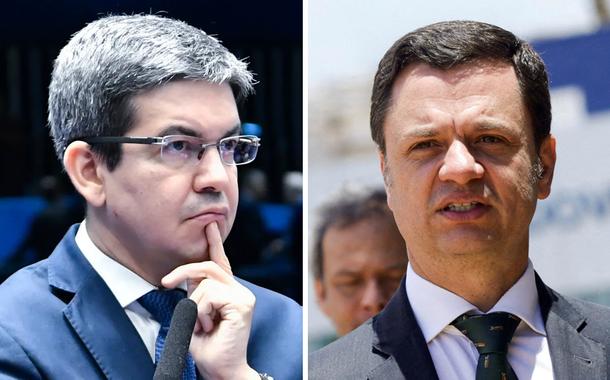Randolfe Rodrigues (à esq.) e Anderson Torres