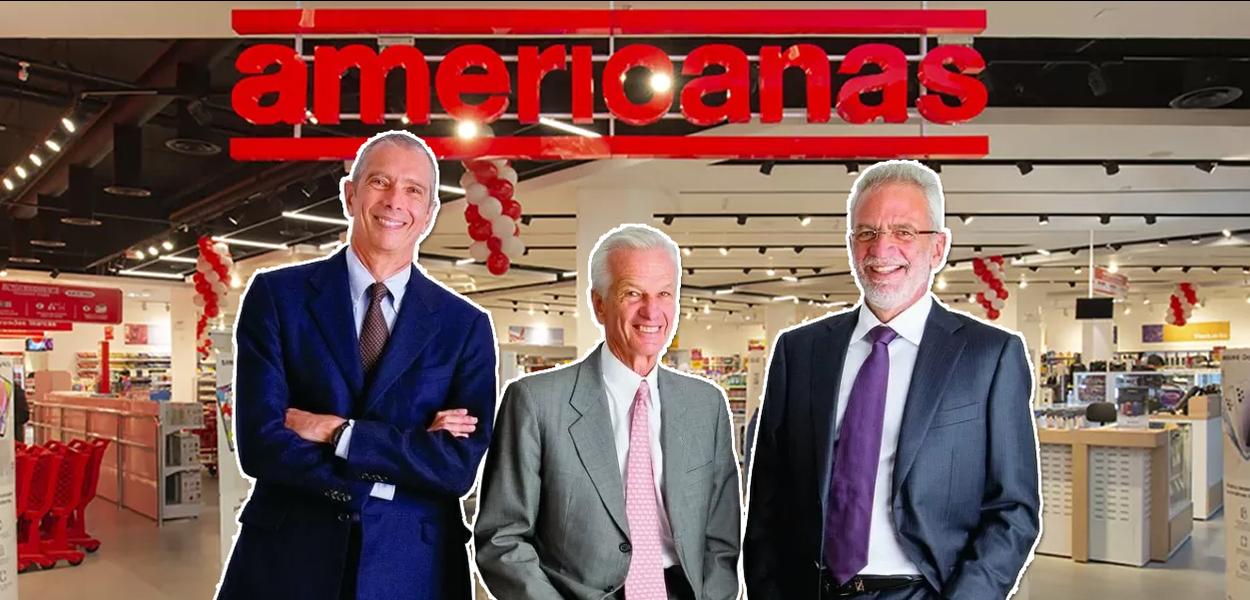 Da esq. para a dir.: os empresários brasileiros Carlos Alberto Sicupira, Jorge Paulo Lemann e Marcel Herrmann Telles