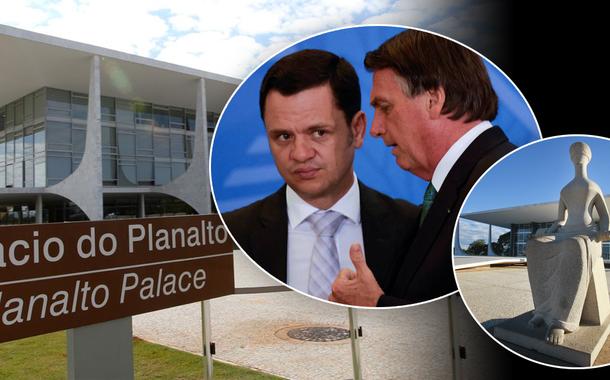 Fachada do Palácio do Planalto, Anderson Torres com Bolsonaro e fachada do STF