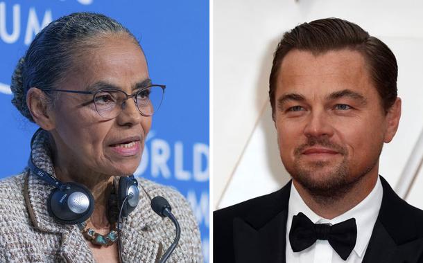 Marina Silva e Leonardo DiCaprio