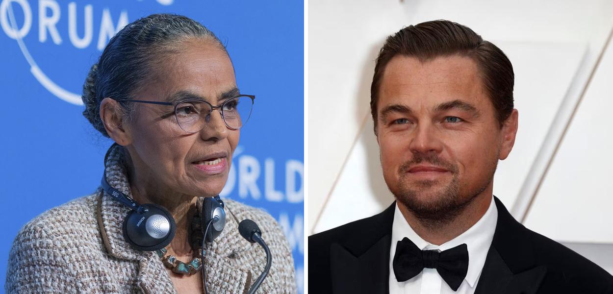 Marina Silva e Leonardo DiCaprio