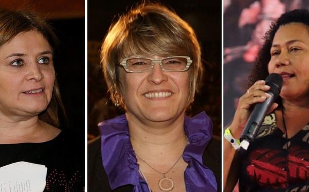Denise Motta Dau, Rosane Silva e Carmen Foro