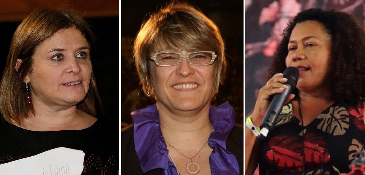 Denise Motta Dau, Rosane Silva e Carmen Foro
