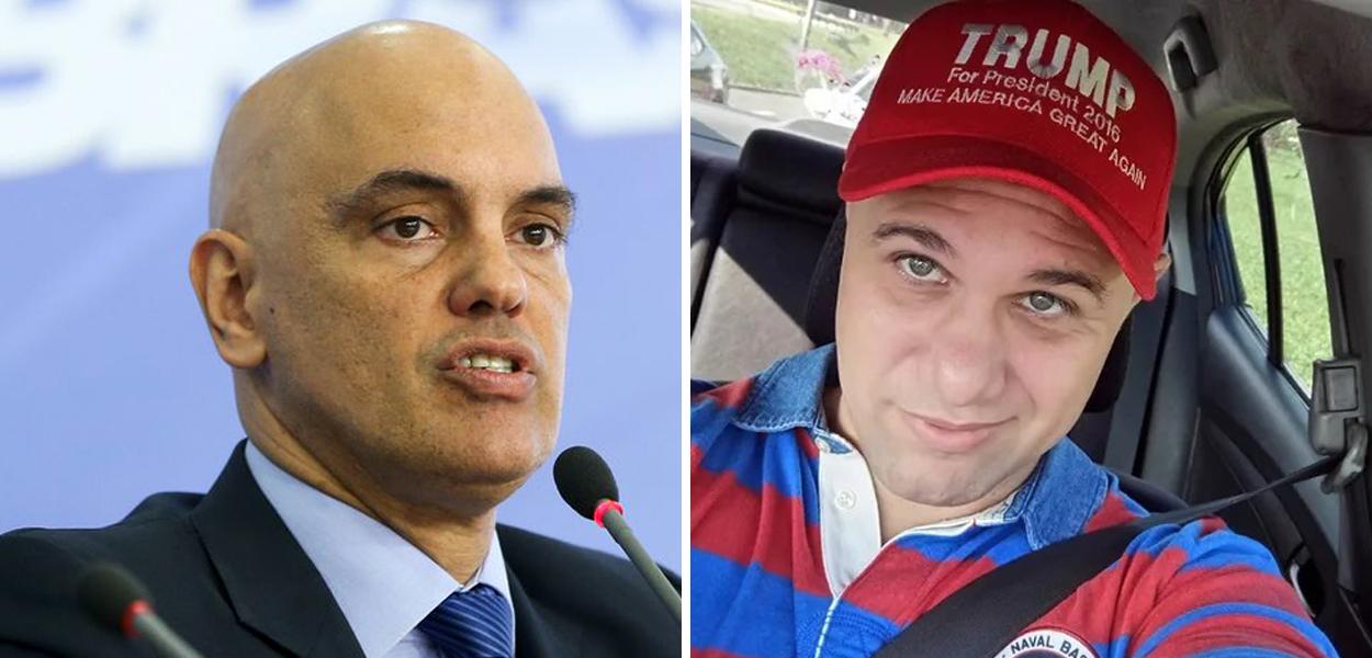 Alexandre de Moraes (à esq.) e Henrique Guilherme do Amaral Santos