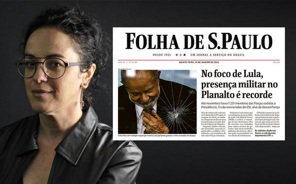 Marcia Tiburi e capa da Folha