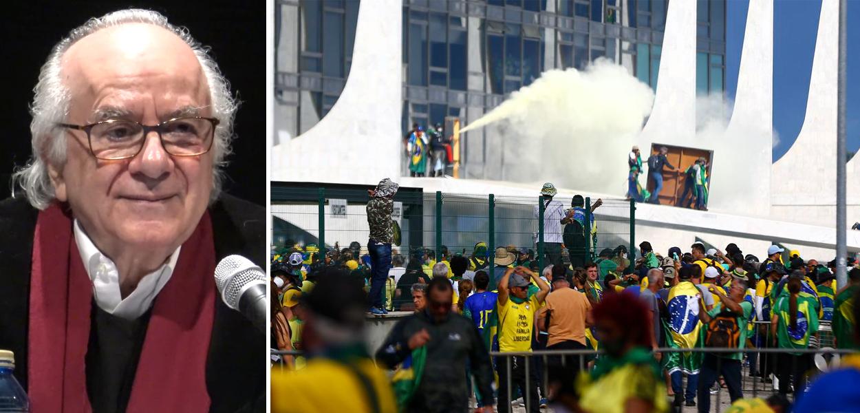 Boaventura Sousa Santos e golpistas em Brasília