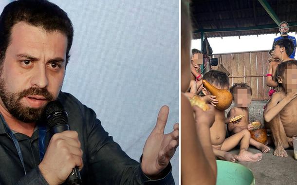 Guilherme Boulos e o índios Yanomami