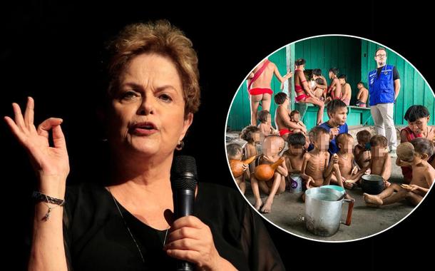 Dilma Rousseff e índios yanomami