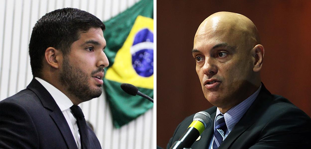André Fernandes (à esq.) e Alexandre de Moraes (Foto: Junior Pio/ALCE | ABR) André Fernandes (à esq.) e Alexandre de Moraes