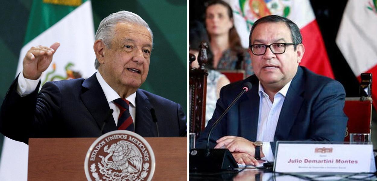 Andrés Manuel López Obrador e Álex Contreras