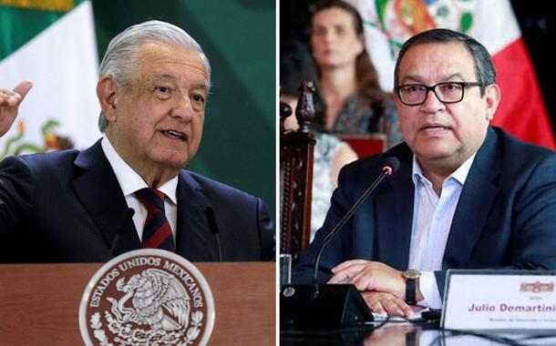 Andrés Manuel López Obrador e Álex Contreras