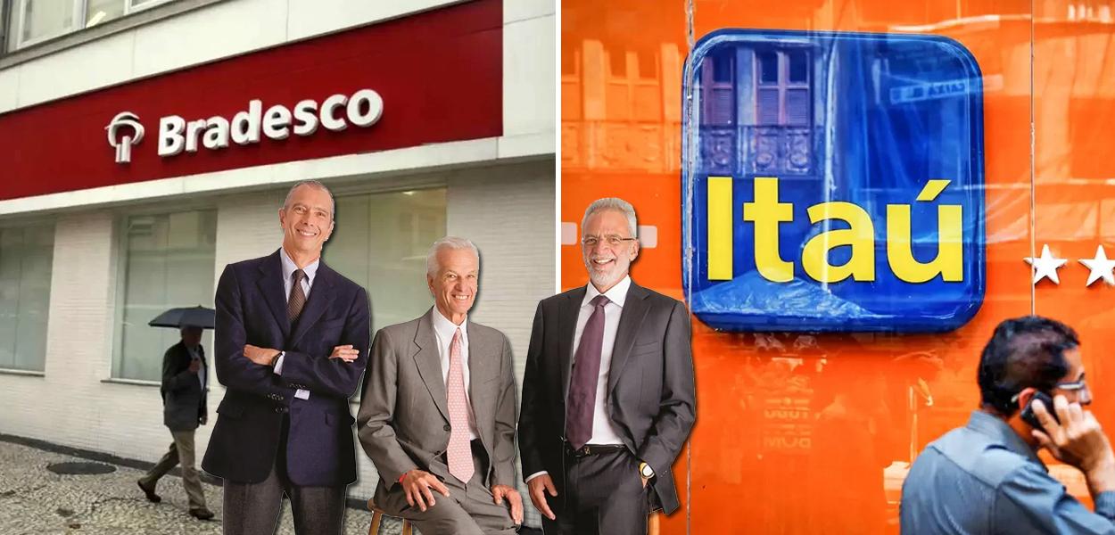 Da esq.: para a dir.: Bradesco, Beto Sicupira, Jorge Paulo Lemann, Marcel Telles e o Itaú